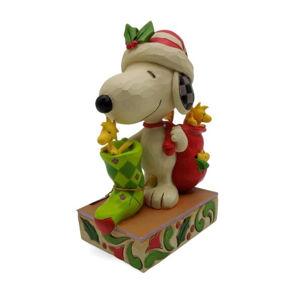 Enesco JIM SHORE 2021 Peanuts Snoopy Gifts of Friendship Christmas Figurine - Picture 5 of 11